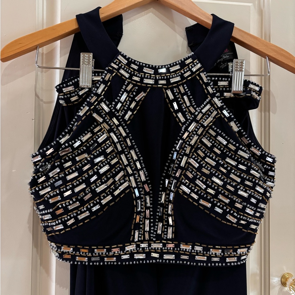 Navy Two Piece Gown
